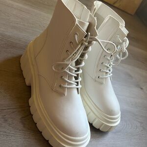 Alternative White Platform Boots